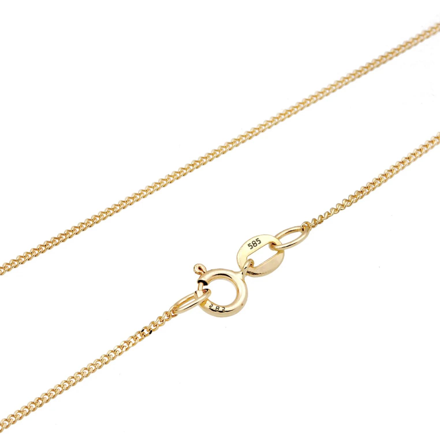 Thumbnail - Elli Halsketten - Halskette Infinity Solitär Diamant (0.03 ct.) 585 - Gr. unisize - in Gold - für Damen