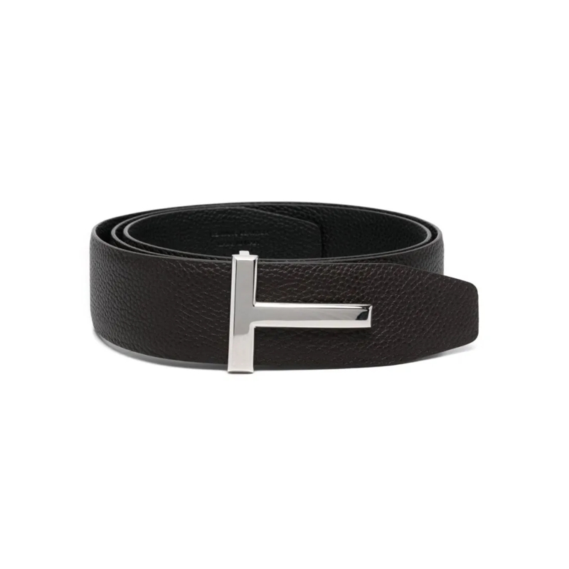Tom Ford Ceinture Quilted Nappa Leather Belt Black