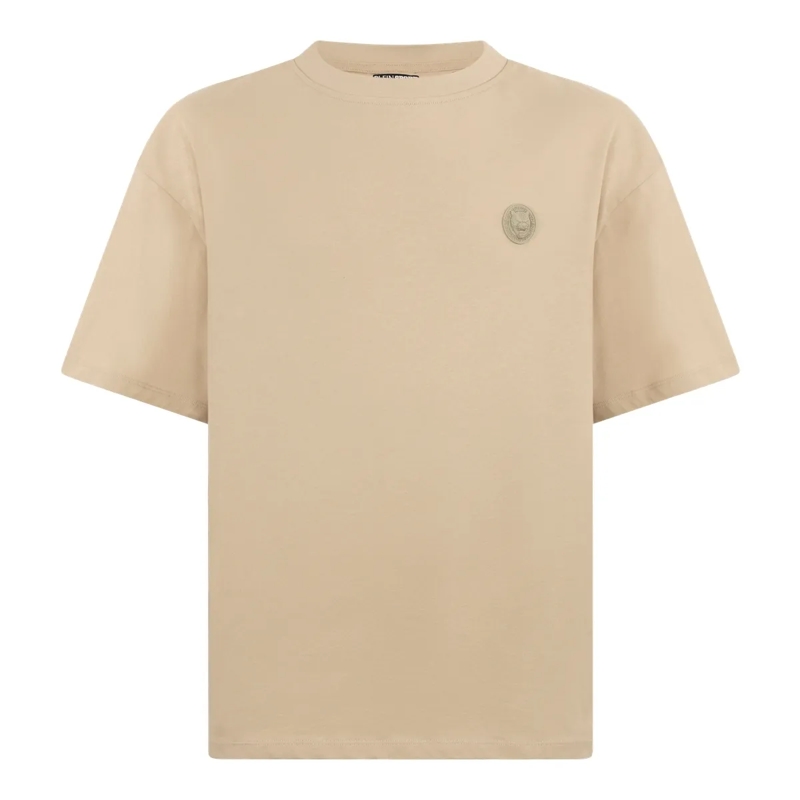Plein Sport T-Shirt Round Neck T-Shirt 3D Tiger beige