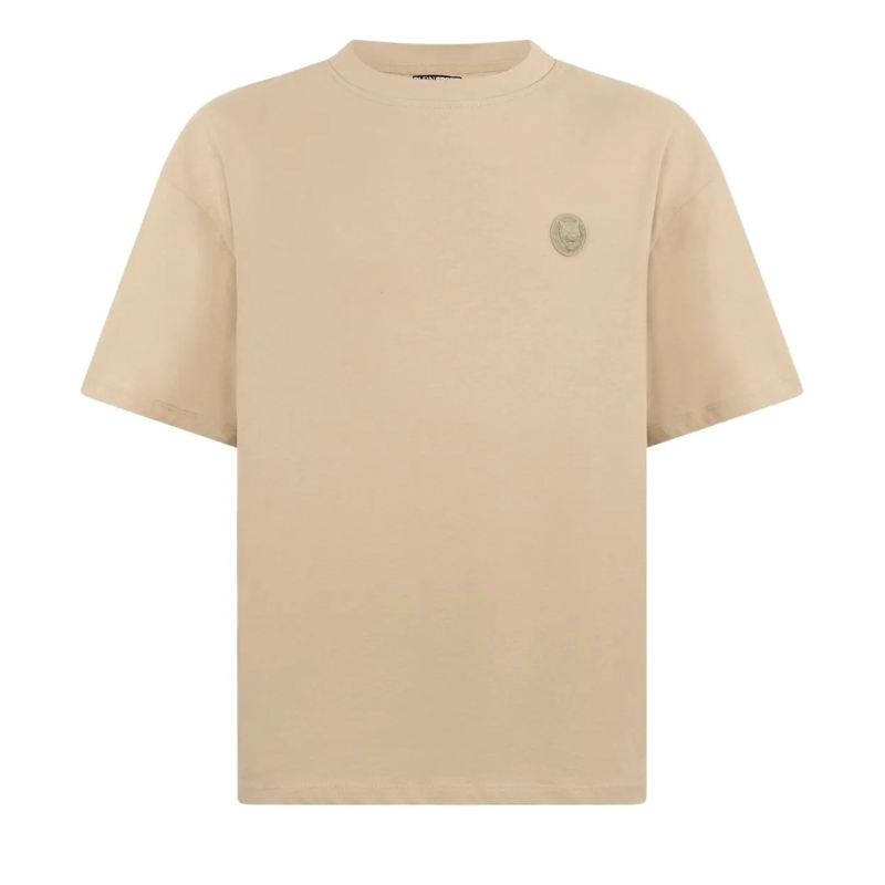 Plein Sport T-Shirt Round Neck T-Shirt 3D Tiger beige