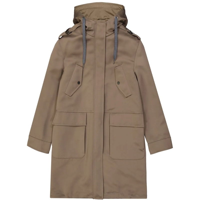 Brunello Cucinelli Parka Brunello Cucinelli Blend Cotton Parka braun