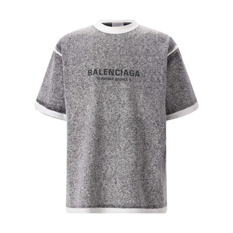 Balenciaga T-Shirt T-Shirt aus Baumwolle grau