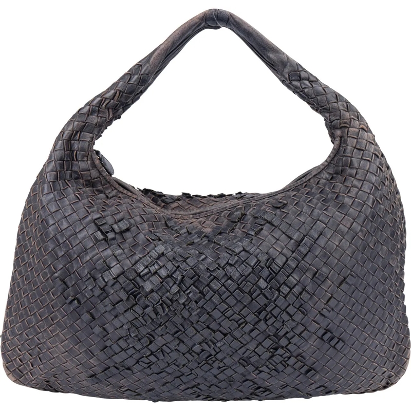 Bottega Veneta Schultertasche Bottega Veneta Intrecciato Leather Belly Hobo Bag lila