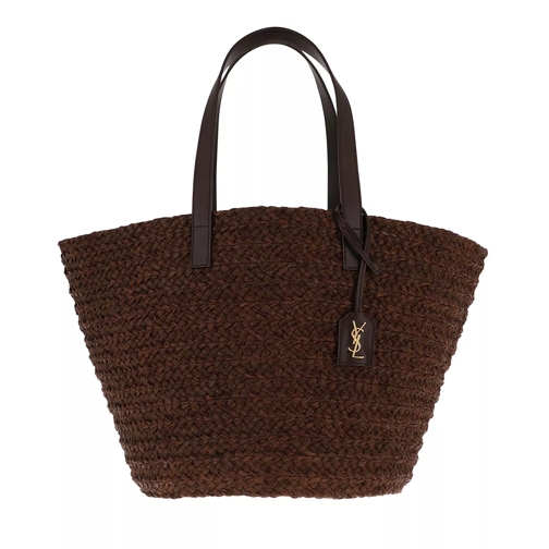 Saint Laurent Medium Panier Bag Raffia Brown Basket Bag