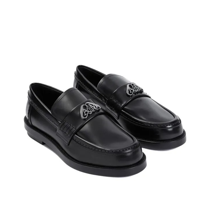 Brushed leather loafers 2025