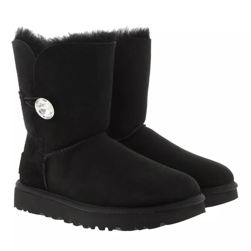 UGG W Bailey Button Bling Black Bottes d'hiver