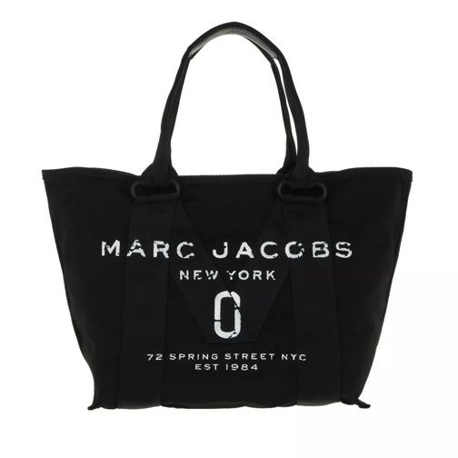 Marc Jacobs Small Logo Tote Bag Black Rymlig shoppingväska