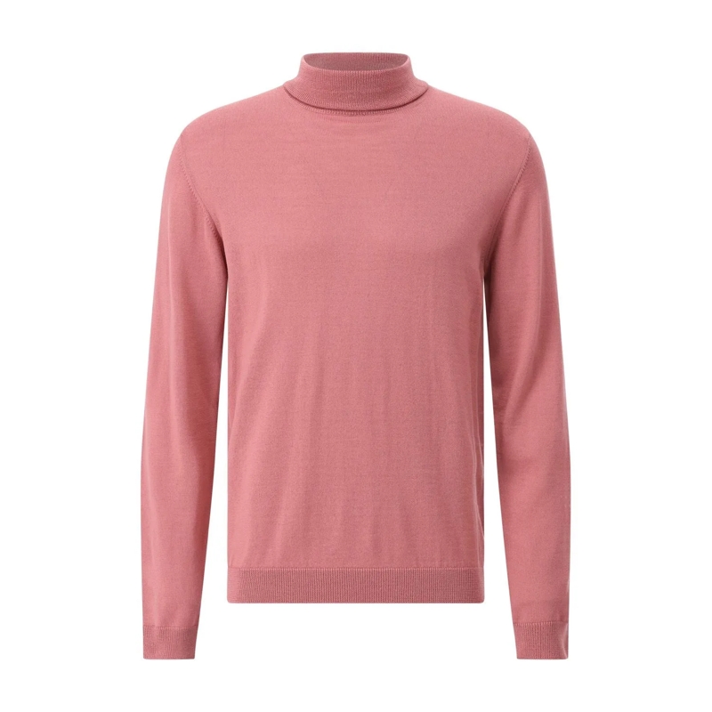Roberto Collina Pull Rollkragenpullover aus Wolle Rosa