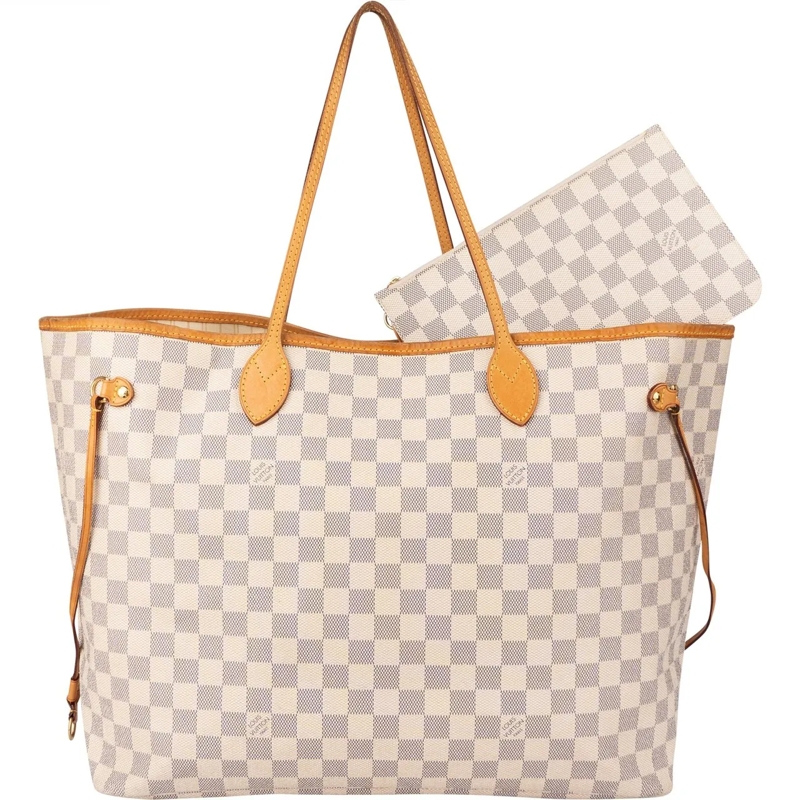 Louis Vuitton Tote Louis Vuitton Damier Azur Monogram Neverfull GM Sh weiß