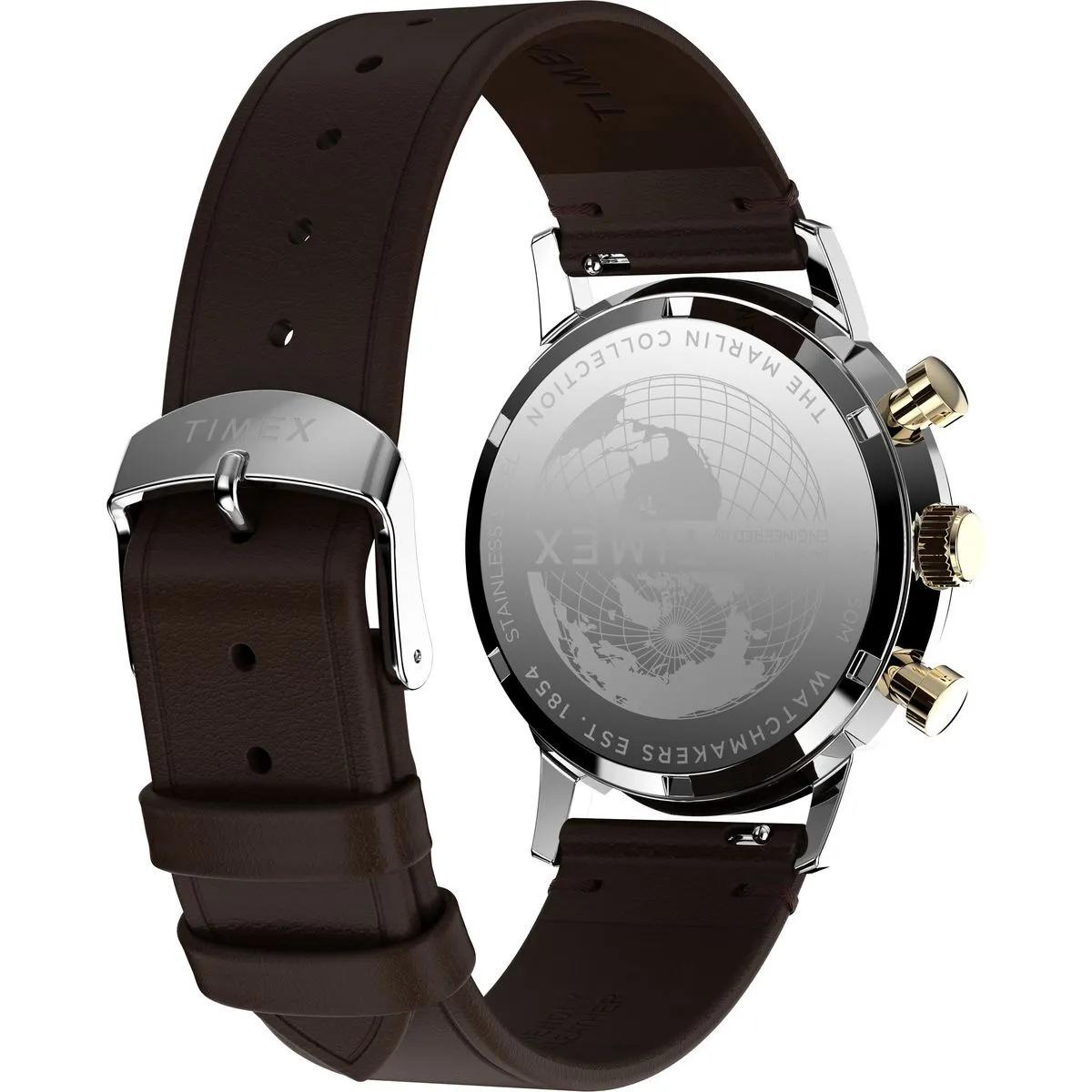 Thumbnail - Timex Uhren - Quarz-Analoguhr Marlin® Quartz Chronograph - Gr. unisize - in Braun - für Damen
