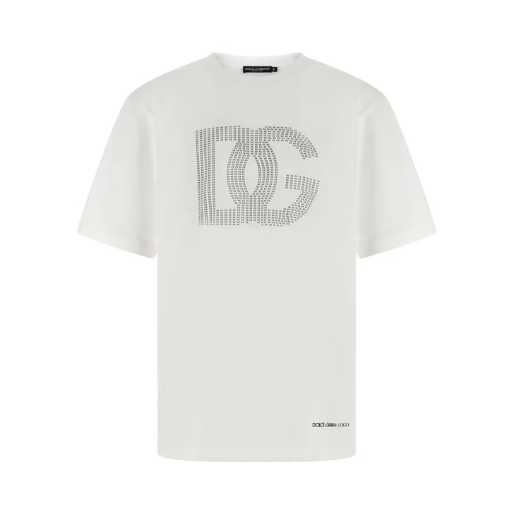 Dolce&Gabbana Cotton T-Shirt With Bold Front Logo Print