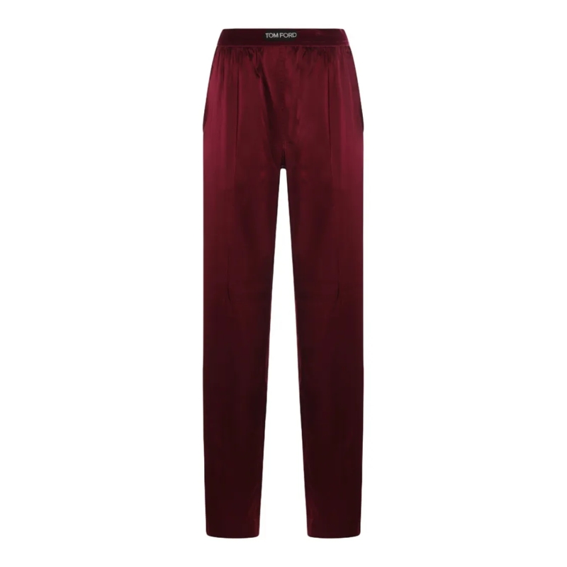 Tom Ford  Straight-Leg Trousers With Elastic Waistband Black