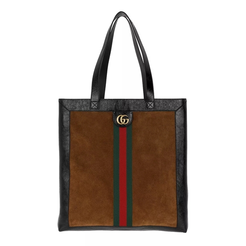 Gucci Ophidia Suede Large Tote Chestnut Draagtas