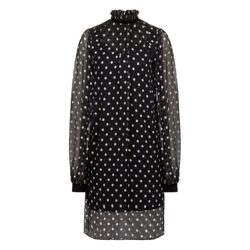 Nina Ricci Mini-jurk High Neck Mini Dress Black