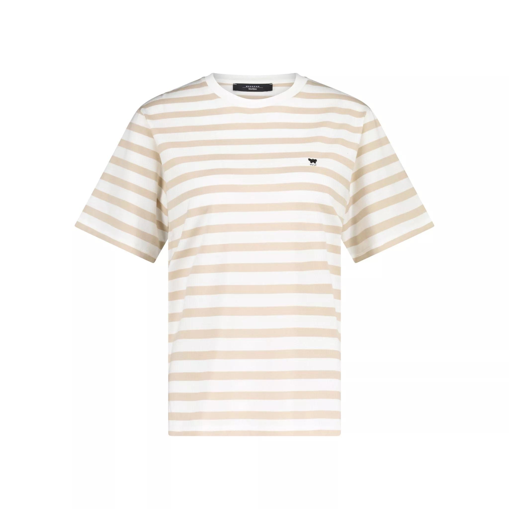 Thumbnail - Max Mara - T-Shirt Deodara im gestreiften Design 477023800200 - Größe M - white