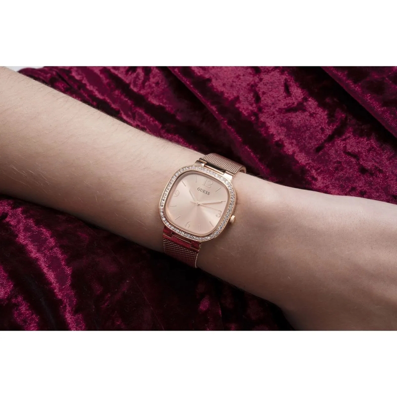 Guess Quarzuhr Analoguhr Tapestry rosa(Image 3)