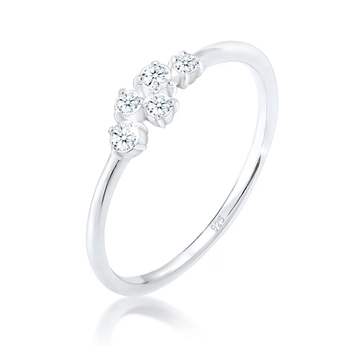 Elli Ring Verlobung Diamant (0.105 ct) Pavé 925 Silber silber Diamantring