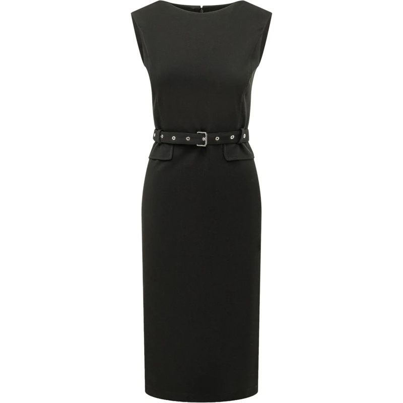 Pinko Midikleid Abito Acalypha Midi con Cintura schwarz