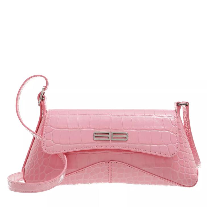 Neem de telefoon op Uitputten Waardig Balenciaga XX Small Flab Hobo Bag Leather Pink | Baguettetas | fashionette