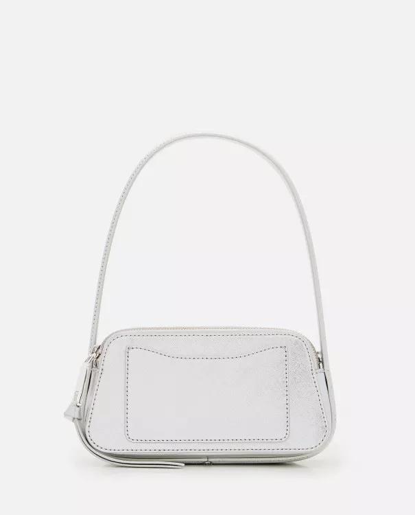 Marc Jacobs Shoppers The Slingshot Dtm Leather Shoulder Bag in zilver