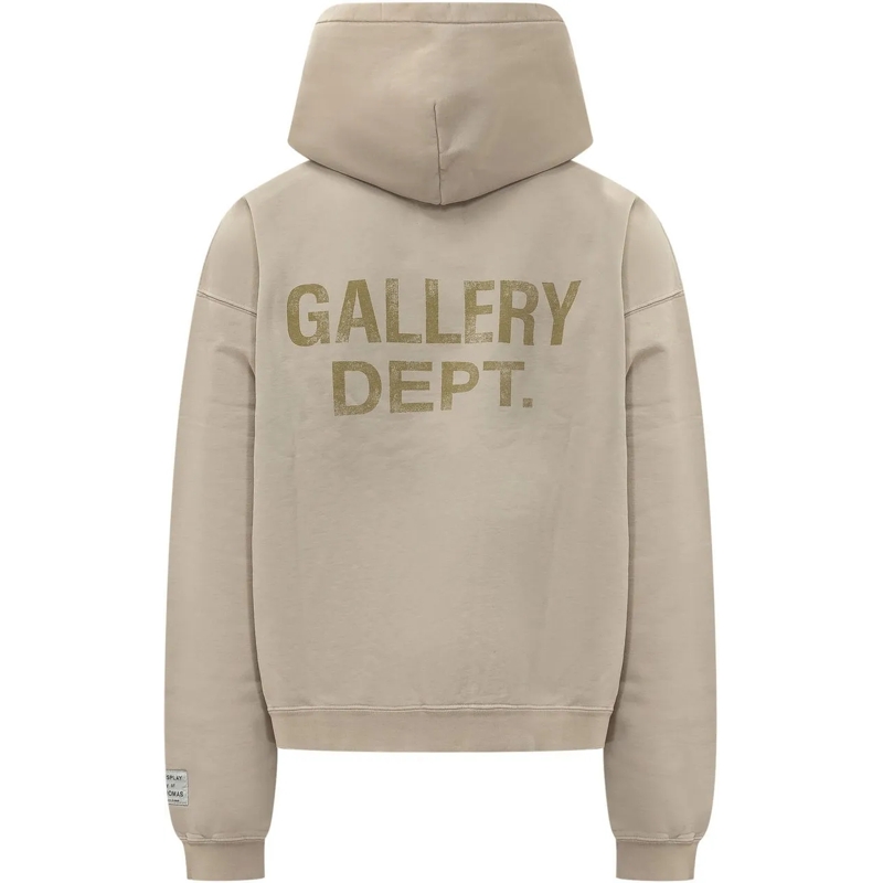 Gallery Dept.  Felpa con Cappuccio e Logo taupe(Image 2)