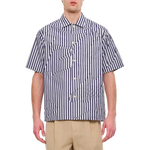 Sacai Shirts Cotton Poplin Shirt Blue