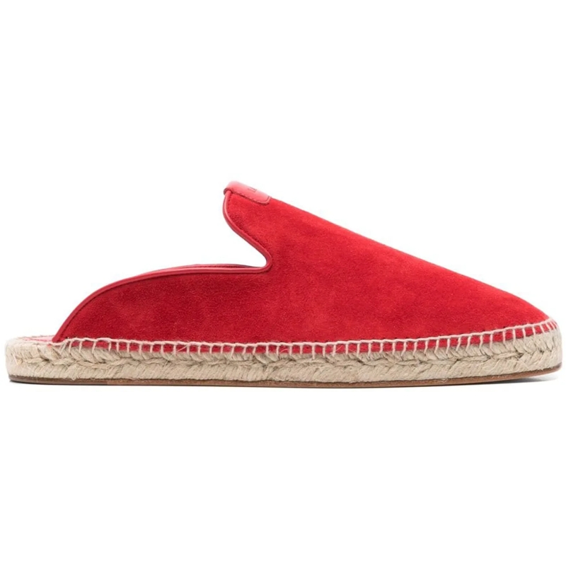 Lanvin Espadrilles Flat Shoes Carmine Red rot