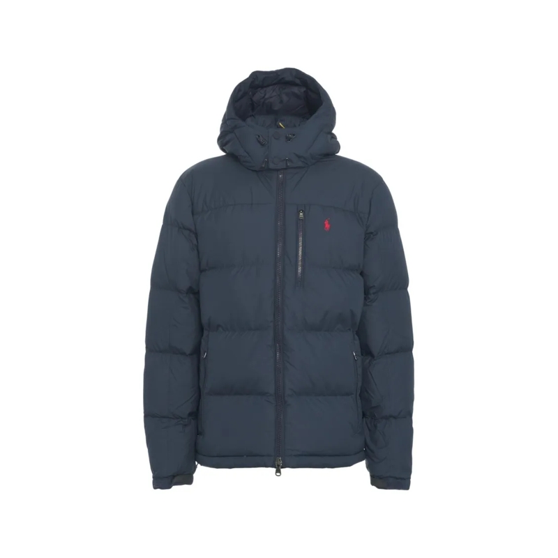Polo Ralph Lauren Daunenjacke Quilted Down Jacket With Non-Removable Hood Grey