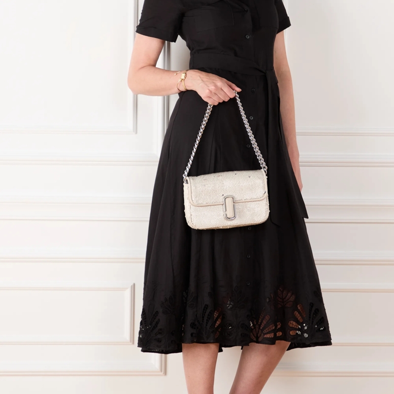 Marc Jacobs Sac à bandoulière Borse Tracolla The J-Marc Shoulder Bag  Cream Silver(Image 3)