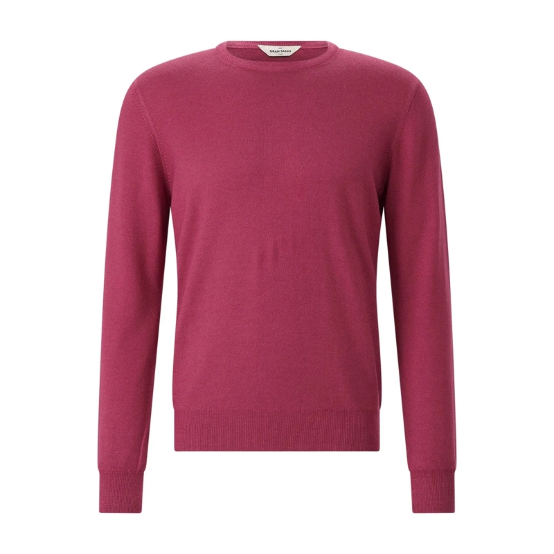 Gran Sasso Pullover Pullover mit Rundhalsausschnitt rot