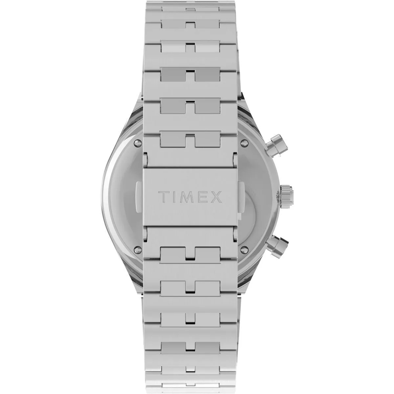 Timex Chronograph Analoge Quarzuhr Q Timex® Chronograph silber(Image 3)