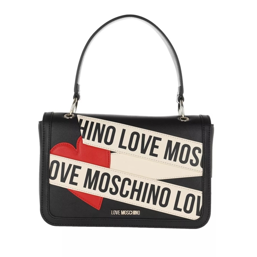 Love Moschino Handle Bag Calf    Nero/Avorio Satchel