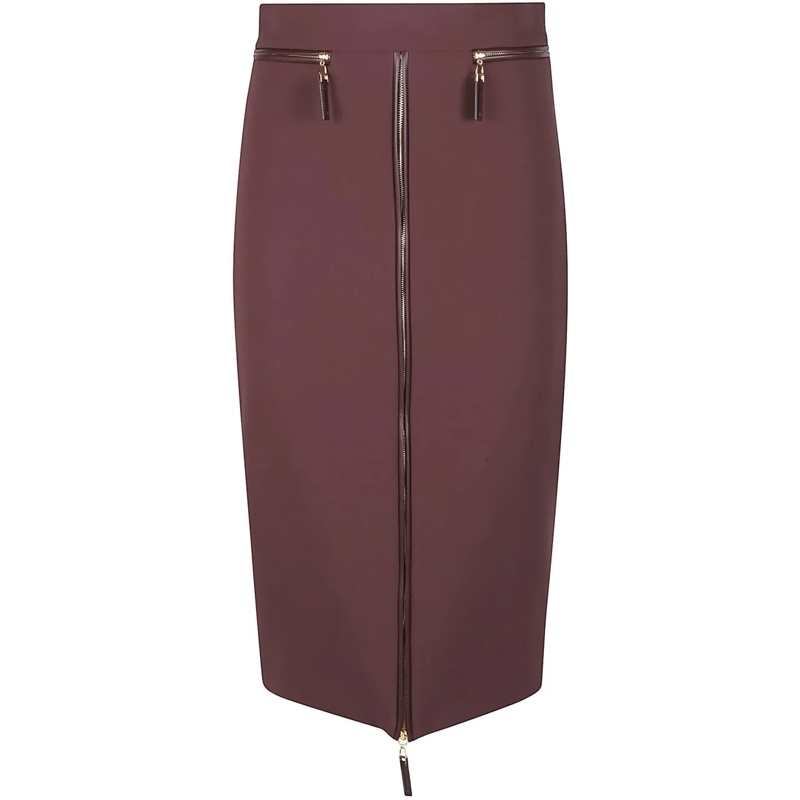Elisabetta Franchi Jupe midi Skirt Red rot