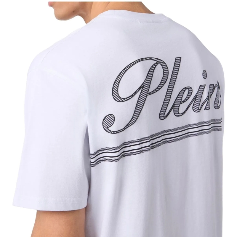 Philipp Plein T-Shirt Round Neck T-Shirt Signature weiss(Image 2)