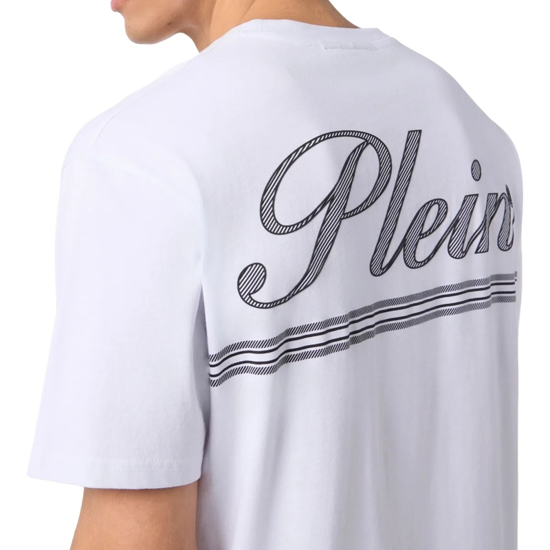 Philipp Plein T-Shirt Round Neck T-Shirt Signature weiss(Image 2)