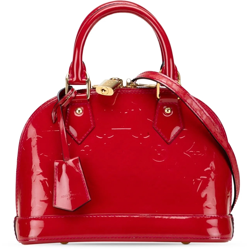 Louis Vuitton Schultertasche Monogram Vernis Alma BB rot