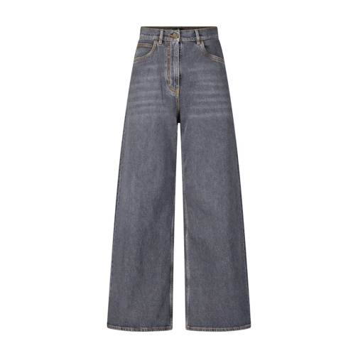 Etro High Waist Wide Leg Jeans Grau Jeans