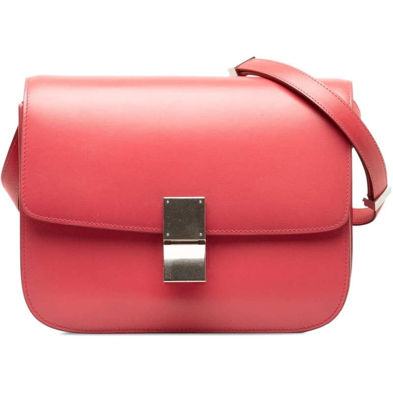 Celine Schultertasche Medium Calfskin Classic Box rose