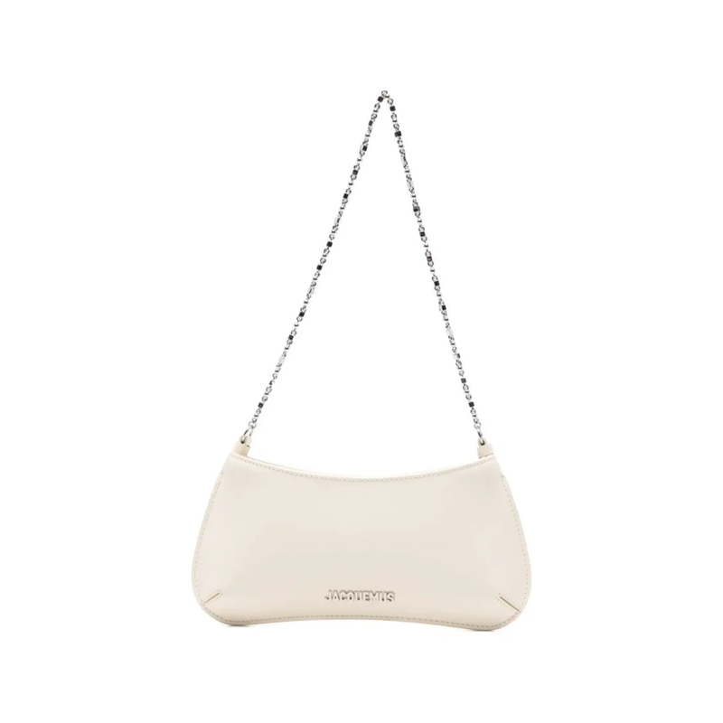 Jacquemus Schultertasche Elongated Handbag With Finish Neutrals