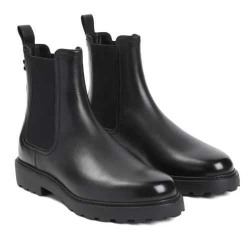 Bally Black Calf Leather Gevon Bootie Black Stivale