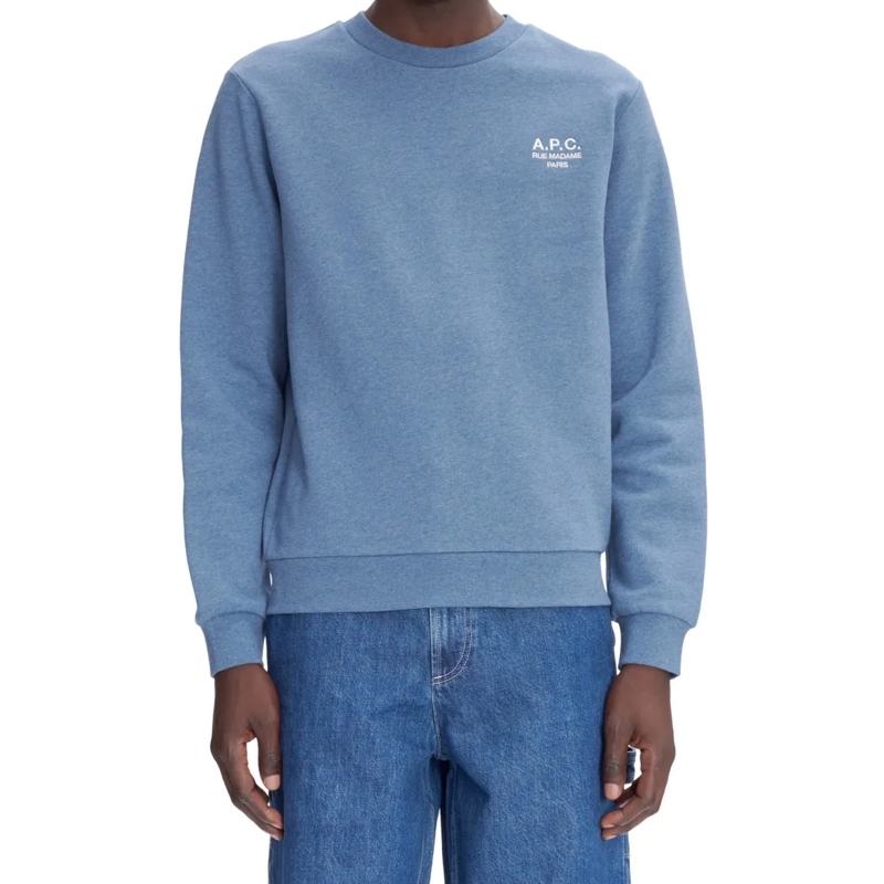A.P.C. Sweat-shirt Round Neck Sweatshirt Blue