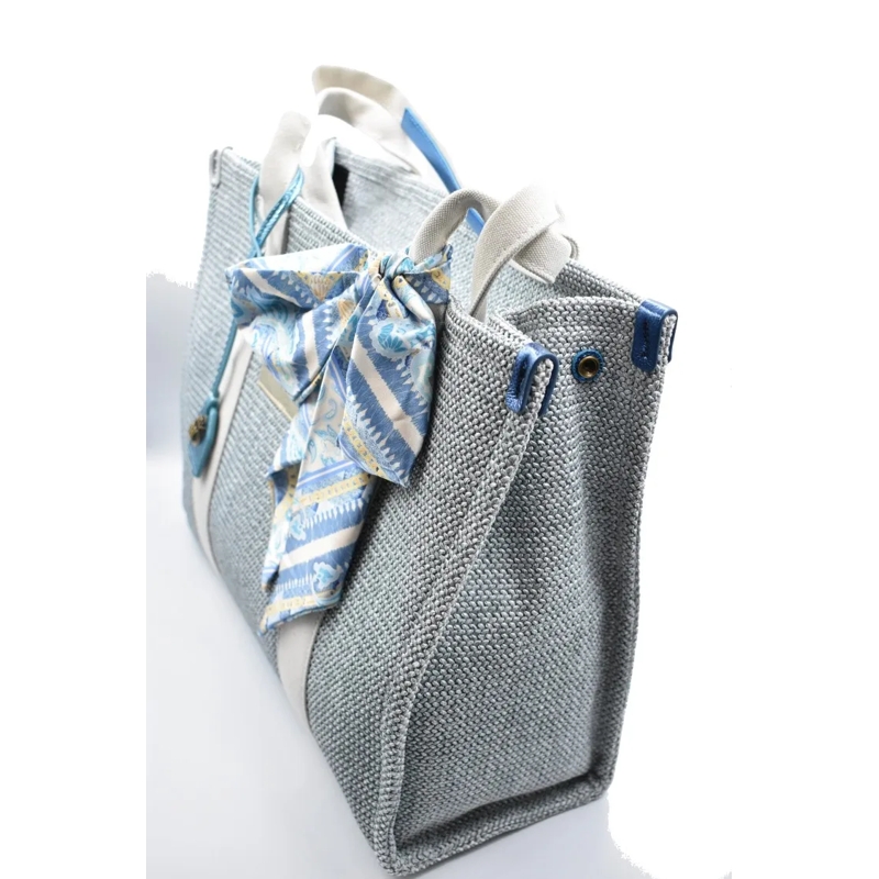 KURT GEIGER LONDON Draagtas Textured Grey Tote Bag With Decorative Scarf Grey