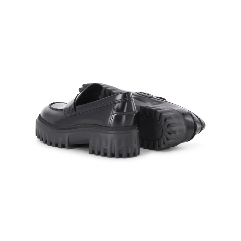 Hogan Schnürschuhe Loafer aus Glattleder schwarz(Image 2)