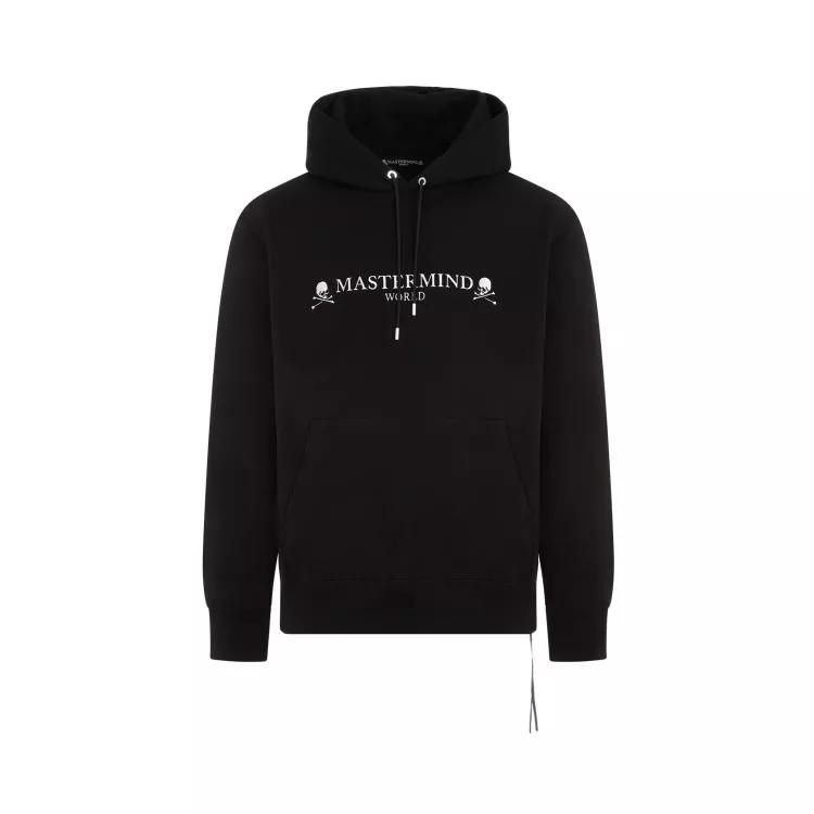 Mastermind World - Embroiderish Black Cotton Hoodie - Größe L - black