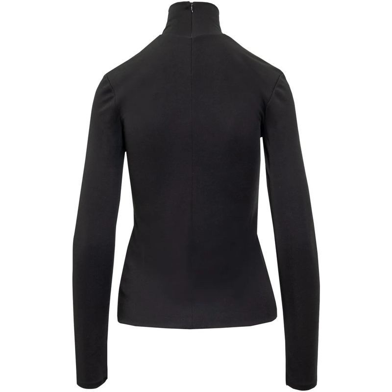 Jil Sander Haut à manches longues Top schwarz(Image 2)