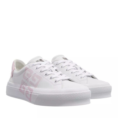 Givenchy City Sport Sneakers Leather White Rose Low-Top Sneaker
