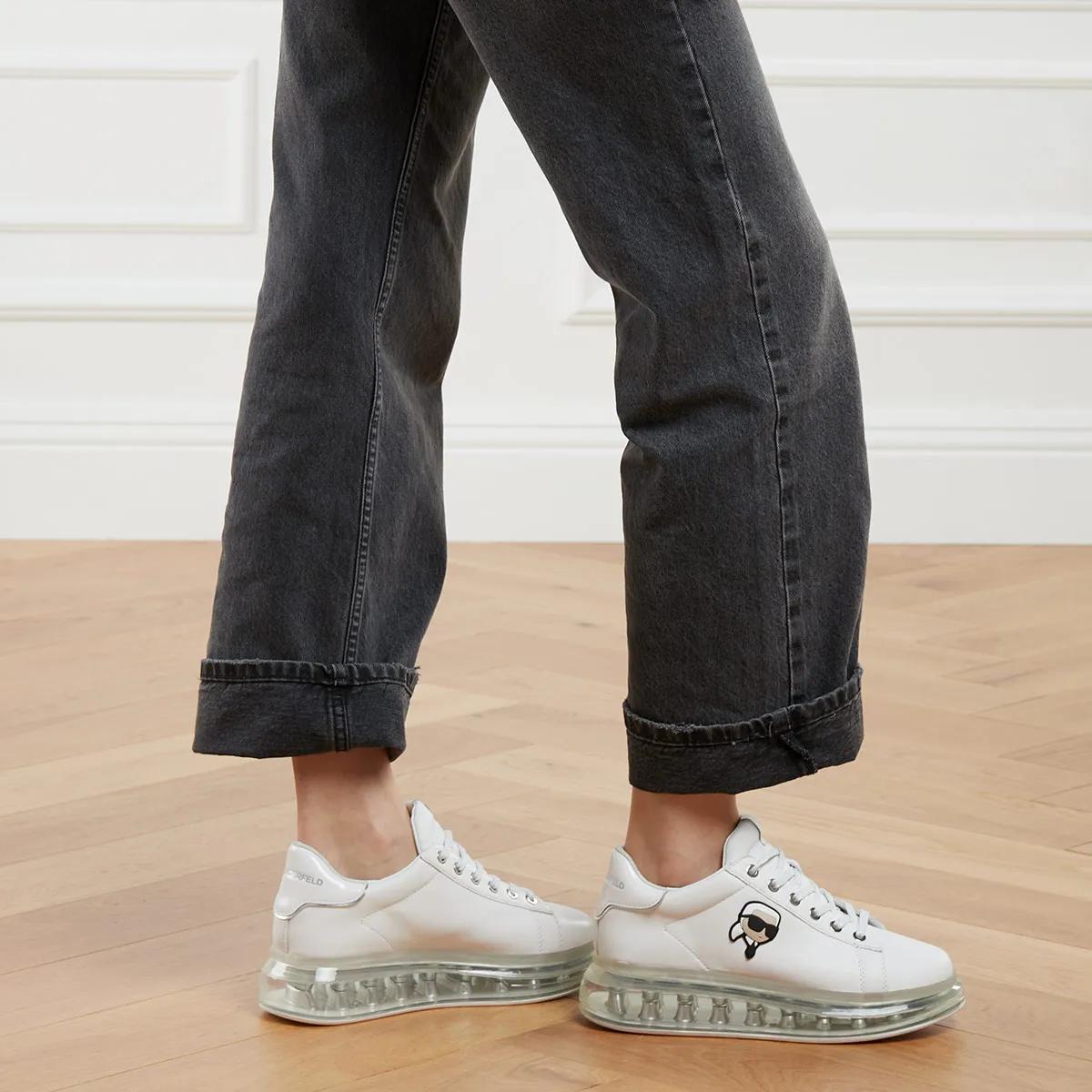 Karl Lagerfeld Kapri Kushion Karl Nft Lo Lace White Lthr w