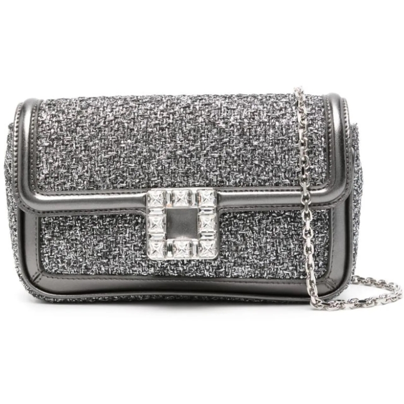 Roger Vivier Clutch Bags Grey grau