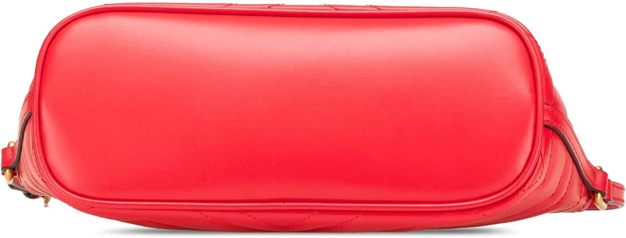 Thumbnail - Gucci Hobo Bags - GG Marmont Matelasse Leather Shoulder Bag - Gr. unisize - in Rot - für Damen