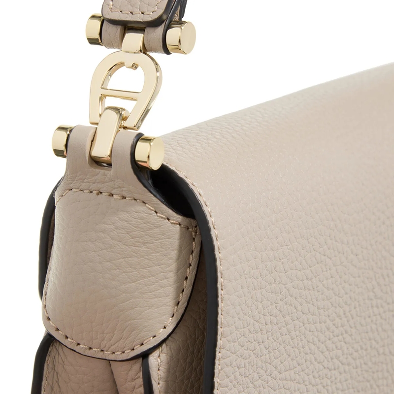AIGNER Saddle Bag Delia Alpaca Beige(Image 6)